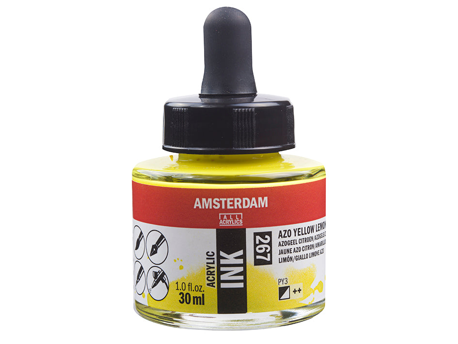 Amsterdam Ink 30ml  – 267 Azo Yellow Lemon