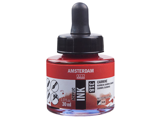 Amsterdam Ink 30ml –  318 Carmine