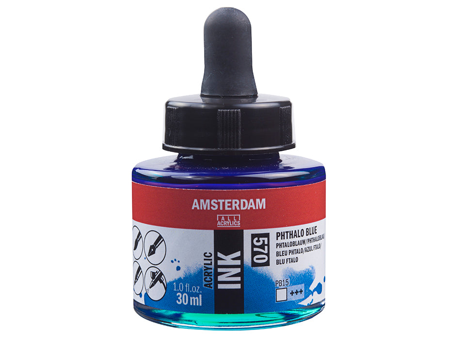 Amsterdam Ink 30ml –  570 Phthalo Blue