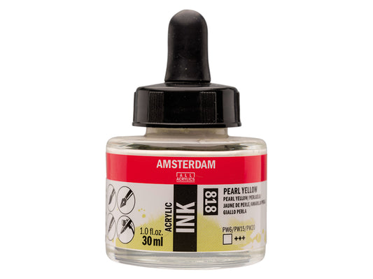 Amsterdam Ink 30ml – 818 Pearl Yellow