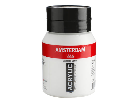 Amsterdam 500 ml. Akryl Standard – 104 Zinkwhite
