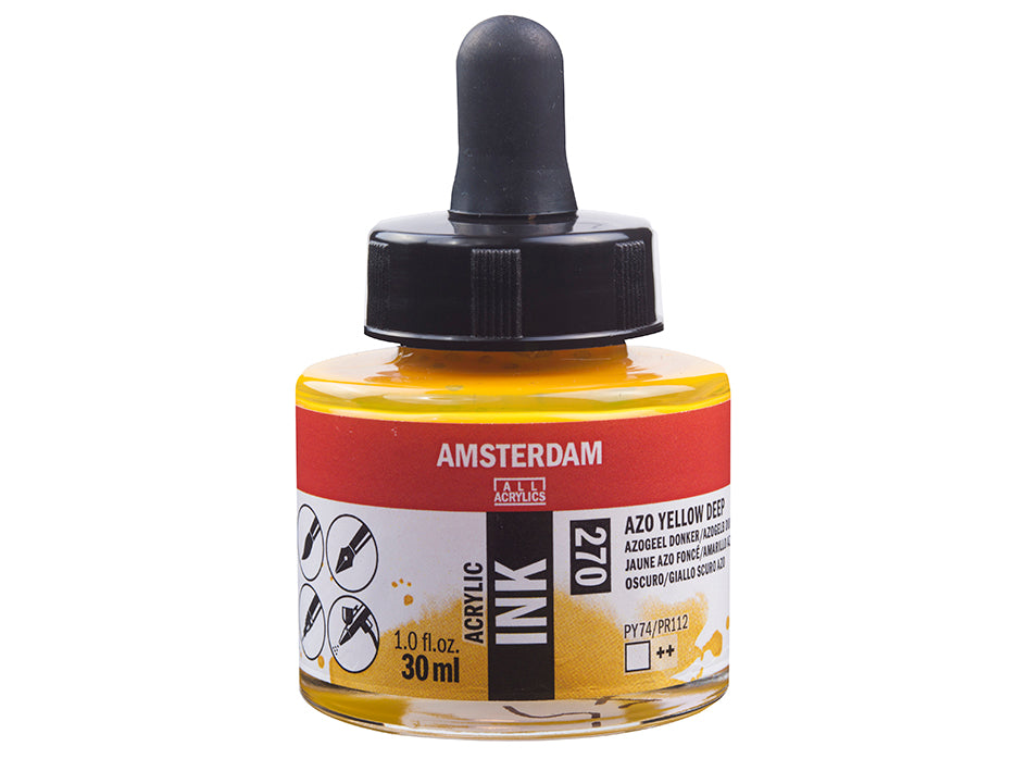 Amsterdam Ink 30ml –  270 Azo Yellow Deep