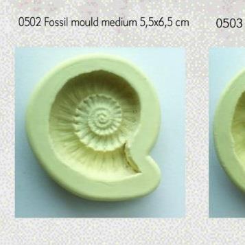 Silikonform, Fosil Stor  7x8 cm