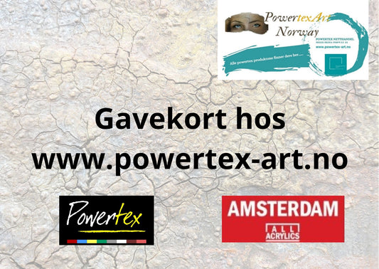 Gavekort på powertex produkt og amsterdam akryl