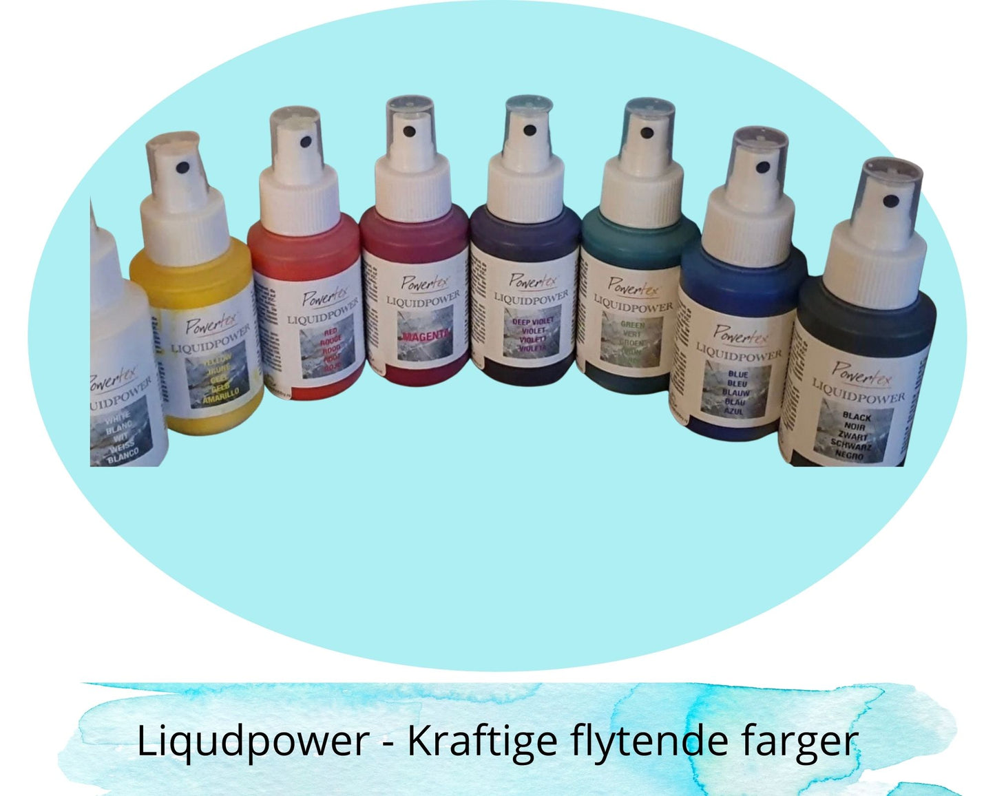 Liquidpower 100 ml. i dusje/ pumpe flaske- BLÅ